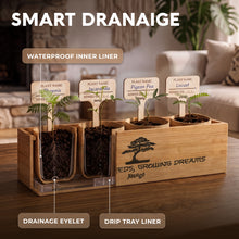 Load image into Gallery viewer, Bonsai Tree Kit Classic - Growing 4 Unique Japanese Bonzai Trees | Complete Indoor Bonsai Starter Kits for Growing Trees – Plant Lovers Gifts for Women & Men