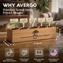 Load image into Gallery viewer, AVERGO Bonsai Tree Kit Classic - 5X Unique Japanese Bonzai Trees | Complete Indoor Bonsai Starter Kits for Growing Trees – DIY Gardening Gifts for Mother, Women & Men