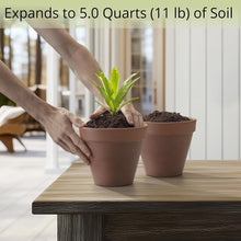 Load image into Gallery viewer, Coconut Coir Potting Soil for Indoor Plants - Expands to 5 Quart (11 lb) | Bonsai Soil Discs Perfect for General Houseplants, Herbs, and Bonsai Trees - Expands with Water