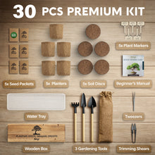 Load image into Gallery viewer, Bonsai Tree Kit for Beginners – 5X Unique Japanese Bonzai Trees | Complete Indoor Bonsai Starter Kit for Growing Bonsai Plants with Tools & Planters – DIY Gardening Gifts for Women & Men
