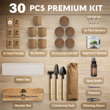 Load image into Gallery viewer, Bonsai Tree Kit Classic - 5X Unique Japanese Bonzai Trees | Complete Indoor Bonsai Starter Kits for Growing Trees – DIY Gardening Gifts for Mother, Women & Men, for Father's Day