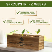 Load image into Gallery viewer, Avergo Bonsai Tree Kit – 4X Unique Japanese Bonzai Trees | Complete Indoor Starter Kit for Growing Bonsai Plants with Tools &amp; Planters – Gardening Gifts for Women &amp; Men
