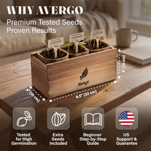 Load image into Gallery viewer, AVERGO Sunflower Seeds Growing Kit – Ideal Gift for Mother's Day | Complete Seed and Plant Indoor &amp; Outdoor Kit with Sunflower Seeds for Planting – Ideal for Planting Sun Flowers at Home
