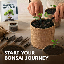 Load image into Gallery viewer, Bonsai Tree Kit Deluxe + Growing Light - 5X Unique Japanese Bonzai Trees | Complete Indoor Bonsai Starter Kits for Growing Trees – DIY Gardening Gifts for Mother, Women &amp; Men
