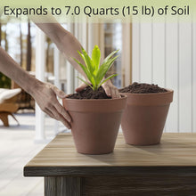Load image into Gallery viewer, Coconut Coir Potting Soil for Indoor Plants - Expands to 7 Quart (15 lb) | Bonsai Soil Discs Perfect for General Houseplants, Herbs, and Bonsai Trees - Expands with Water

