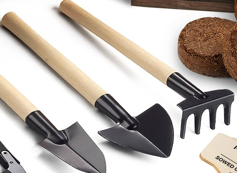 Three gardening tools
